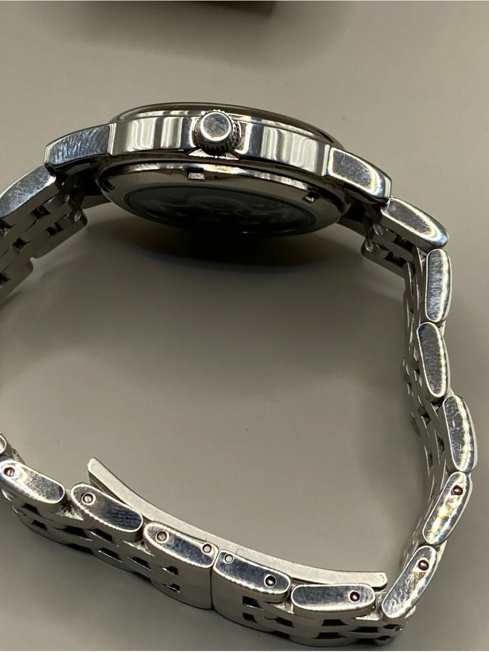 Lucien Piccard automatic stainless steel with diamond  stone very good condition